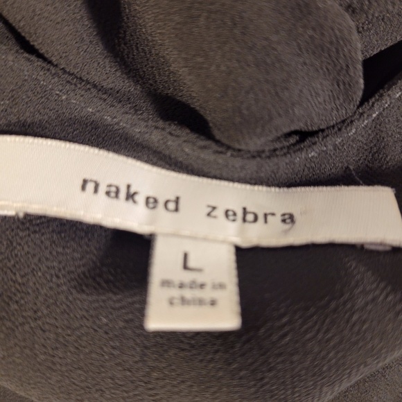 Naked Zebra Cold Shoulder Romper Black Size L - Picture 4 of 8